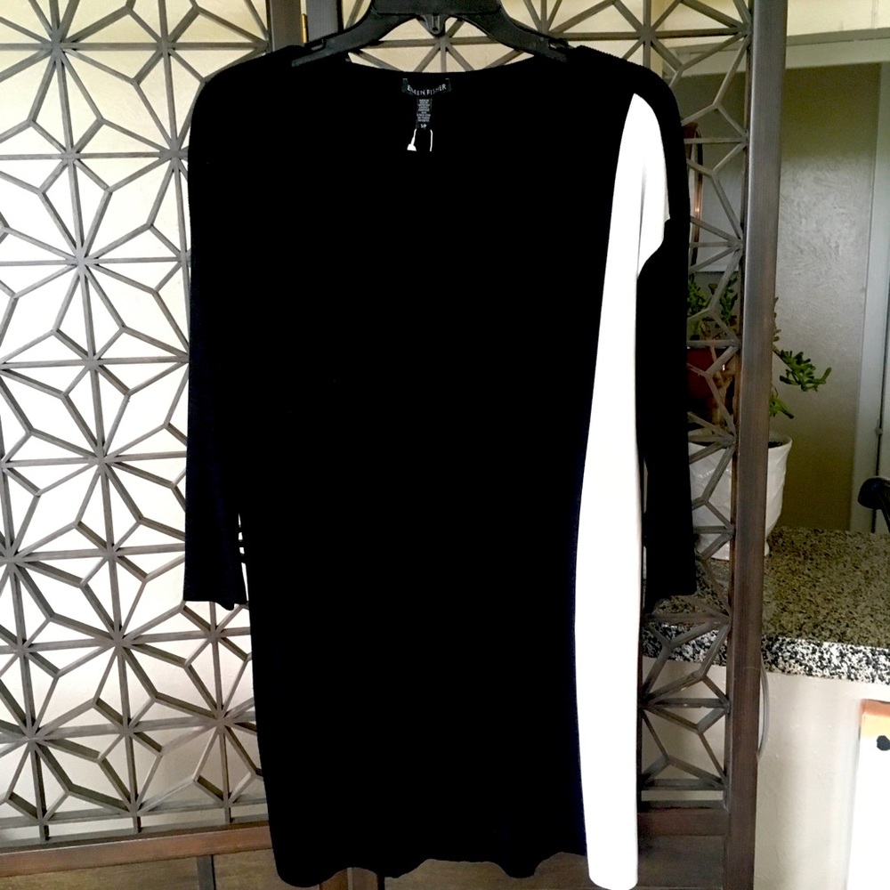 Eileen Fisher Bateau Neck Tencel Sweater NWT